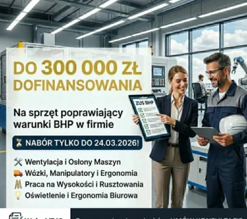 Dofinansowanie zus bhp 2026 wnioski 360x320